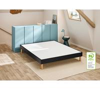 Ensemble matelas + sommier jersey gris fonce 90 x 190 cm - Bultex ensemble efficient