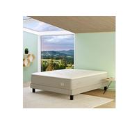Ensemble matelas sommier pieds 651 ressorts ensachés + mousse mémoire de forme SW6 90x200