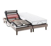 Ensemble matelas+sommier relaxation électrique COMFORT - 2x90x200 cm - Matelas mousse - DEKO DREAM Samba