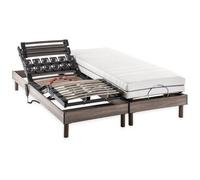DEKO DREAM Ensemble Matelas+sommier Relaxation électrique Ergo 2 Dreamzone - 2x80x200 cm - Matelas Ressorts ensachés