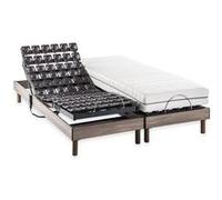 Ensemble matelas+sommier relaxation électrique ERGO 9 Dreamzone - 2x80x200 cm - Matelas ressorts ensachés G