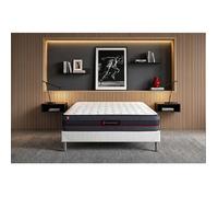 Ensemble matelas + sommier - SOMNESS - REGEN - Mousse HR - 200x200 cm - Blanc