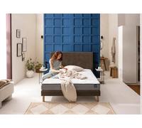 Ensemble matelas + sommier trame marron 120 x 190 cm - Bultex ensemble universal