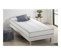 Ensemble matelas sommier UNELMA 90 x 190 - 5 zones et mémoire de forme - 16 cm - DEKO DREAM