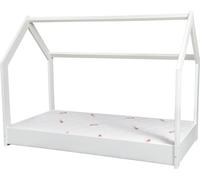 Ensemble matelas STANDARD + lit mezzanine 160x80cm blanc