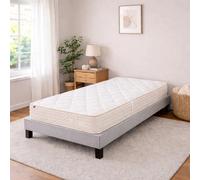 Ensemble matelas Sublime, sommier gris