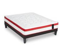 Ensemble Matelas SUPREME Mémoire et sommier tissu - 24 cm d'épaisseur - Accueil ferme, soutien ferme G