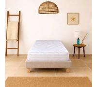 Ensemble matelas Thermotec, sommier beige