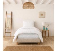 Ensemble matelas Thermotec, sommier beige, oreiller et couette
