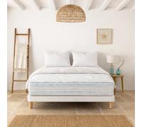 Ensemble matelas Thermotec, sommier blanc, oreiller et couette
