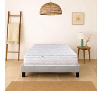 Ensemble matelas Thermotec, sommier gris