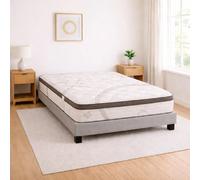 Ensemble matelas Visco+, sommier gris