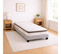 Ensemble matelas Visco+, sommier gris