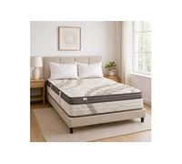 Ensemble Matelas ViscoPlus Mousse Haute Densité Ferme Réversible 140x200 cm 26cm + Oreiller(s)