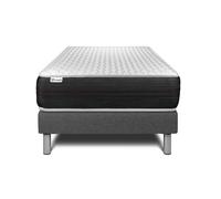 Ensemble matelas VITALSPRING - Ressorts ensachés - Ep : 22cm - Ferme - Sommier Gris