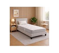 Ensemble Matelas Zen Mousse Haute Densité Ferme Réversible 90x190 cm 20cm + Oreiller(s)