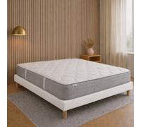 Ensemble matelas Zen, sommier blanc