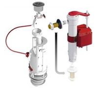 Ensemble mécanisme de chasse dual 6 ave robinet flotteur sx Blanc G