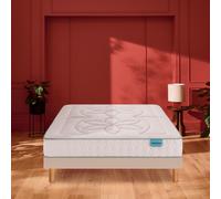 Ensemble Merinos CozyGreen 100% Latex Naturel + Sommier Confort Medium 140x190