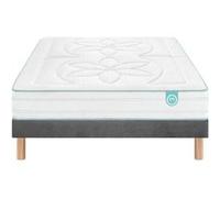 Ensemble Merinos CozyGreen 100% Latex Naturel + Sommier Confort Medium 180x200 - Double Sommier G