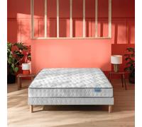 Ensemble Merinos Morning Routine - 580 Ressorts ensachés + Sommier Confort Ferme 160x200 - Double Sommier