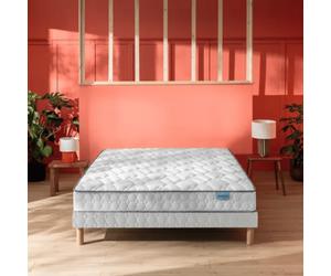 Ensemble Merinos Morning Routine - 580 Ressorts ensachés + Sommier Confort Ferme 80x200