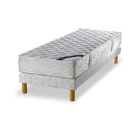Ensemble MES Matelas Ressorts Biconiques 80x190 cm