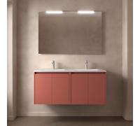 Ensemble meuble et vasque NOJA II 1200 4 portes Red satin P450 - SALGAR 105055