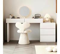 Ensemble Meuble-lavabo avec Commode intégrée | Coiffeuse en bois massif, design épuré et compact, idéale pour le rangement dans une chambre ou un salon(60cm (24in))