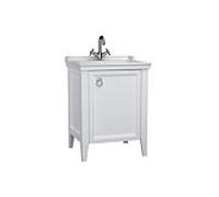 Ensemble meuble-lavabo VitrA Valarte 62259, 64,5 x 53 x 88 cm, côté droit, corps blanc mat/meuble-lavabo blanc brillant