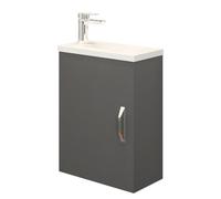 Ensemble meuble lave-mains Ancoflash - Anconetti - Gris anthracite