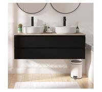 Ensemble meuble SORRENTO double vasque suspendu 120cm