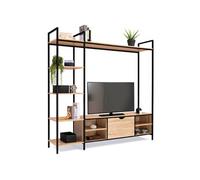 IDMarket - Ensemble Meuble TV 170 cm Detroit avec étagères Design Industriel