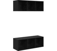 Ensemble meuble TV 2 pcs Chêne noir 37 x 37 x 107 cm