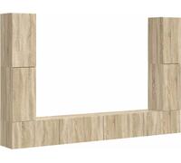 Ensemble meuble TV 8 pcs Chêne Sonoma Bois d'ingénierie