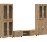 Ensemble meuble TV avec tiroir FLORIN 3 pcs Chêne artisanal