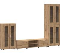 Ensemble meuble TV avec tiroir FLORIN 3 pcs Chêne artisanal