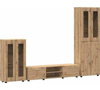 Ensemble meuble TV avec tiroir FLORIN 3 pcs Chêne artisanal