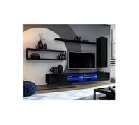 Ensemble Meuble TV Design "Switch IV" 300cm Noir