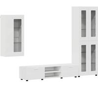 Ensemble meuble TV FLORIN 3 pcs Blanc Bois d'ingénierie