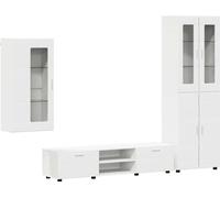 Ensemble meuble TV FLORIN 3 pcs Blanc Bois d'ingénierie