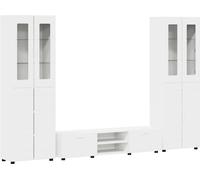 Ensemble meuble TV FLORIN 3 pcs Blanc Bois d'ingénierie
