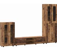 Ensemble meuble TV FLORIN 3 pcs Bois ancien Bois d'ingénierie