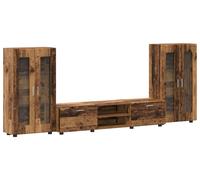 Ensemble meuble TV FLORIN 3 pcs Bois ancien Bois d'ingénierie