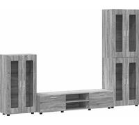 Ensemble meuble TV FLORIN 3 pcs Gris Sonoma Bois d'ingénierie