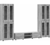 Ensemble meuble TV FLORIN 3 pcs Gris Sonoma Bois d'ingénierie