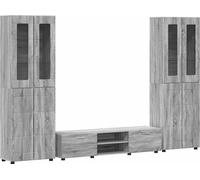 Ensemble meuble TV FLORIN 3 pcs Gris Sonoma Bois d'ingénierie