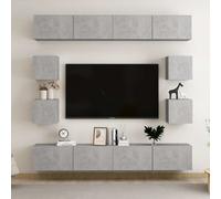 Ensemble meuble TV Montage mural avec porte Bois d'ingénierie Meuble de vidaXL v