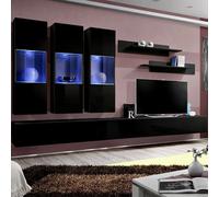 Ensemble Meuble TV Mural Fly E2 320cm Noir