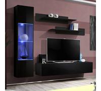 Ensemble Meuble TV Mural Fly G3 210cm Noir